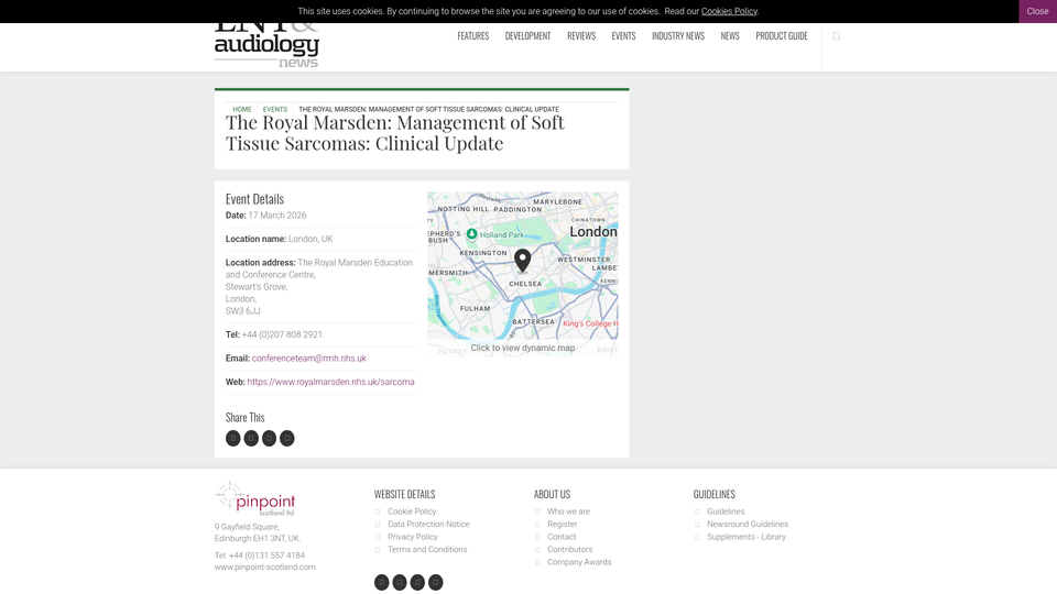 The Royal Marsden: Management of Soft Tissue Sarcomas: Clinical Update