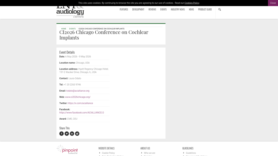 CI2026 Chicago Conference on Cochlear Implants