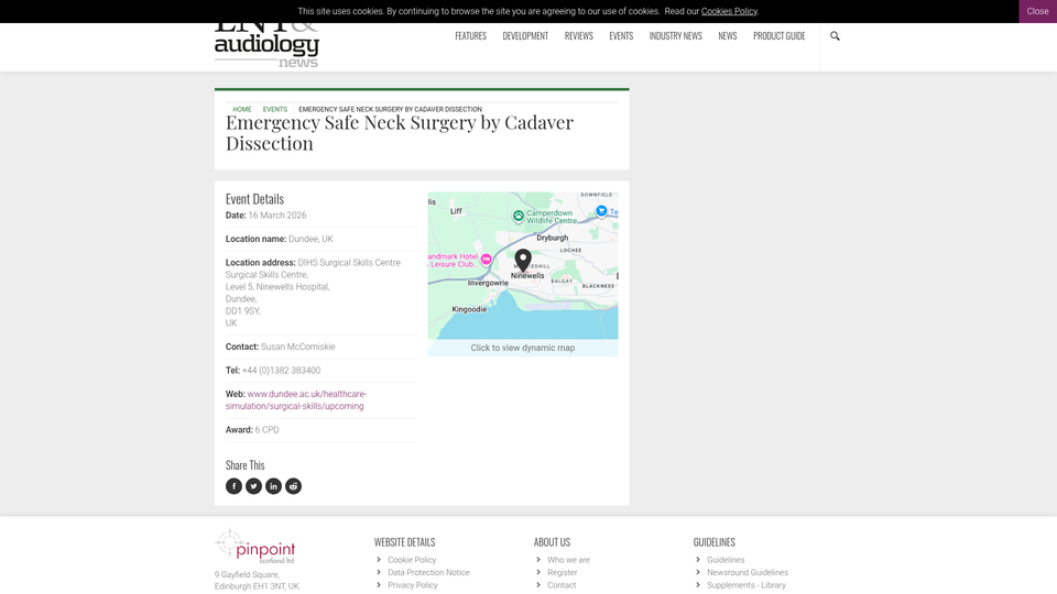 Emergency Safe Neck Surgery by Cadaver Dissection