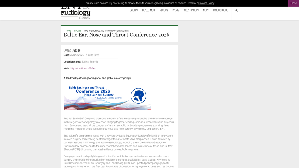 Baltic Ear, Nose and Throat Conference 2026