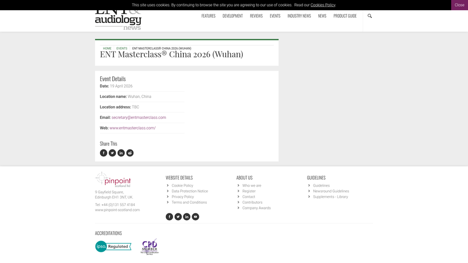 ENT Masterclass® China 2026 (Wuhan)