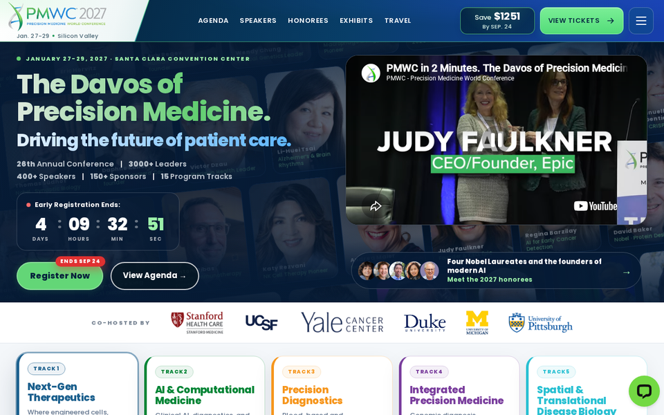 PMWC 2027 — Precision Medicine World Conference (26th Annual)