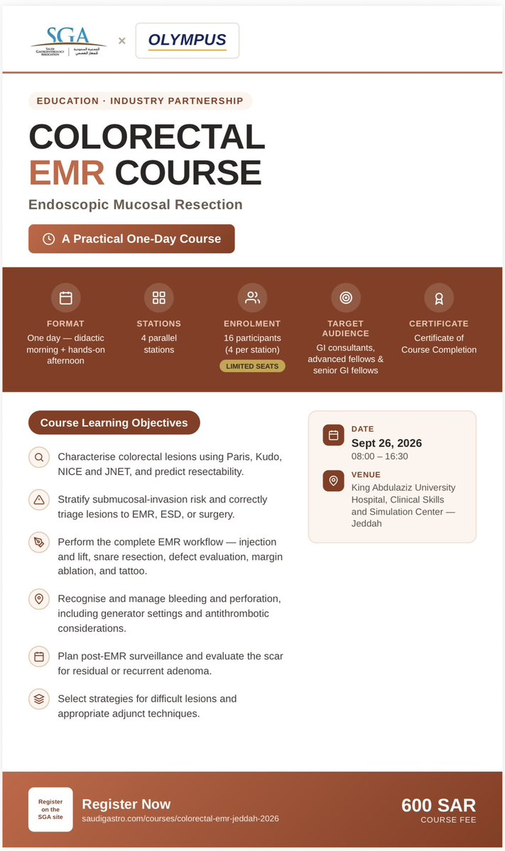 SGA Colorectal EMR Course — Jeddah