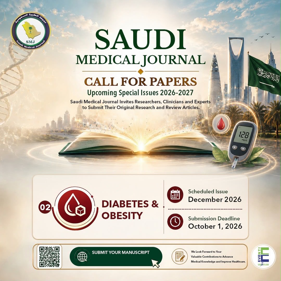 Saudi Medical Journal — Call for Papers: Diabetes & Obesity Special Issue (December 2026)