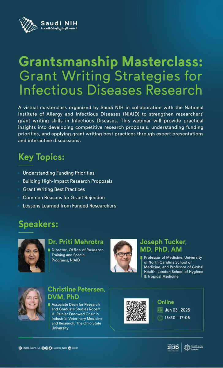 Grantsmanship Masterclass: Grant Writing Strategies for Infectious Diseases Research