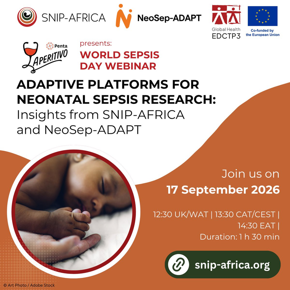 World Sepsis Day 2026 Webinar: Adaptive Platforms for Neonatal Sepsis Research — Insights from SNIP-AFRICA and NeoSep-ADAPT