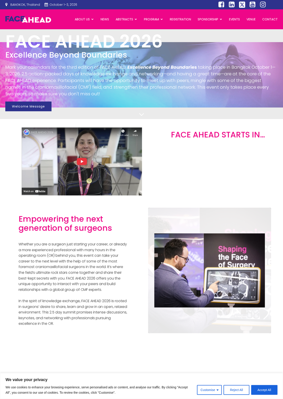 FACE AHEAD 2026 — AO CMF International Symposium