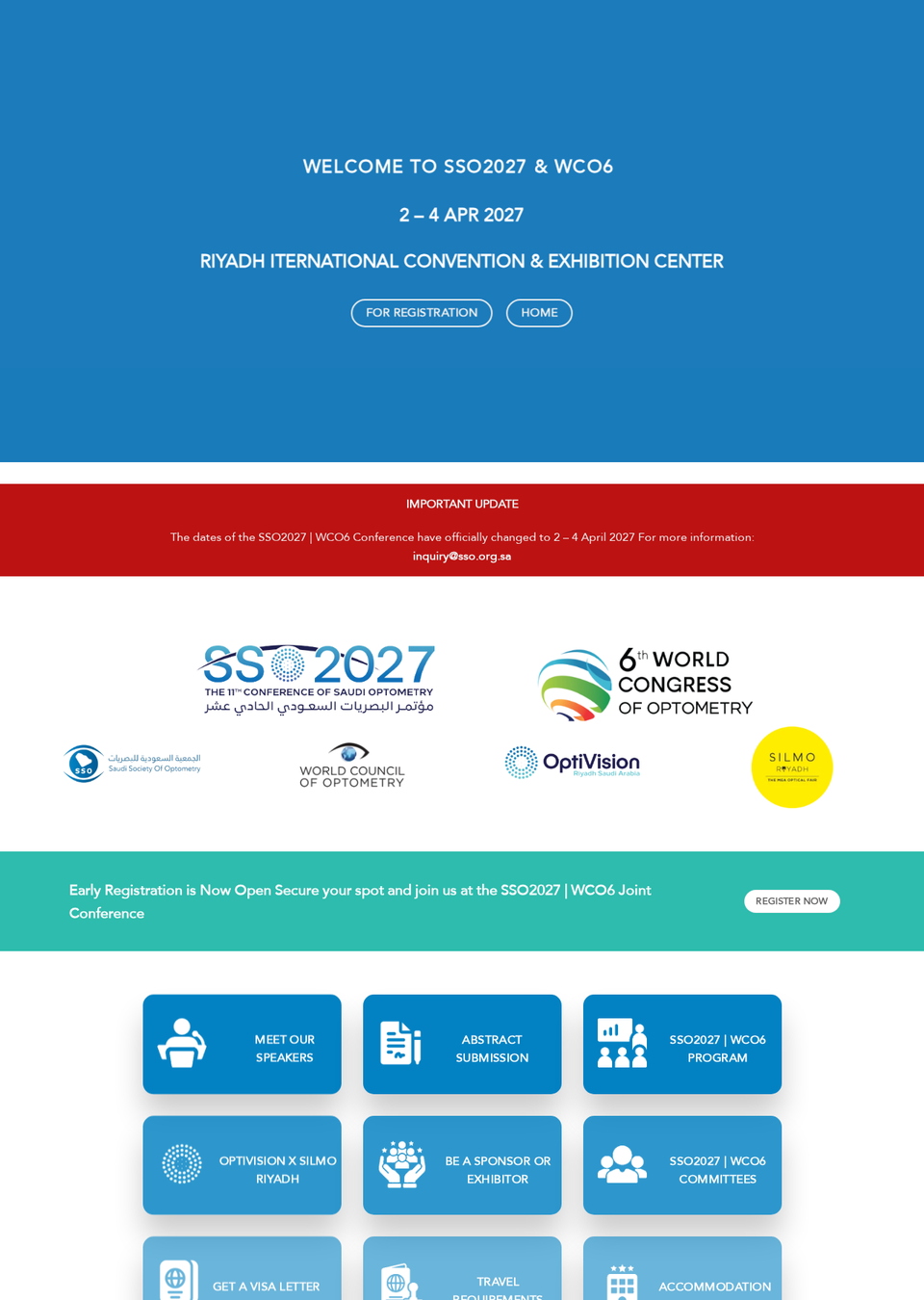 SSO2027 | WCO6 — Saudi Ophthalmology Society & 6th World Congress of Optometry Joint Conference