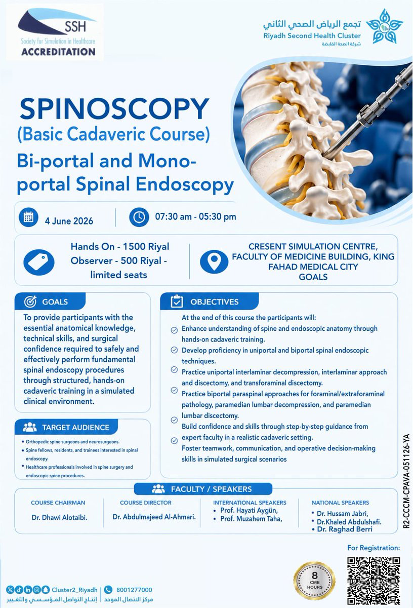 Spinoscopy (Basic Cadaveric Course) — Bi-portal & Mono-portal Spinal Endoscopy