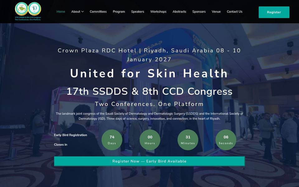 17th SSDDS & 8th CCD Congress — United for Skin Health