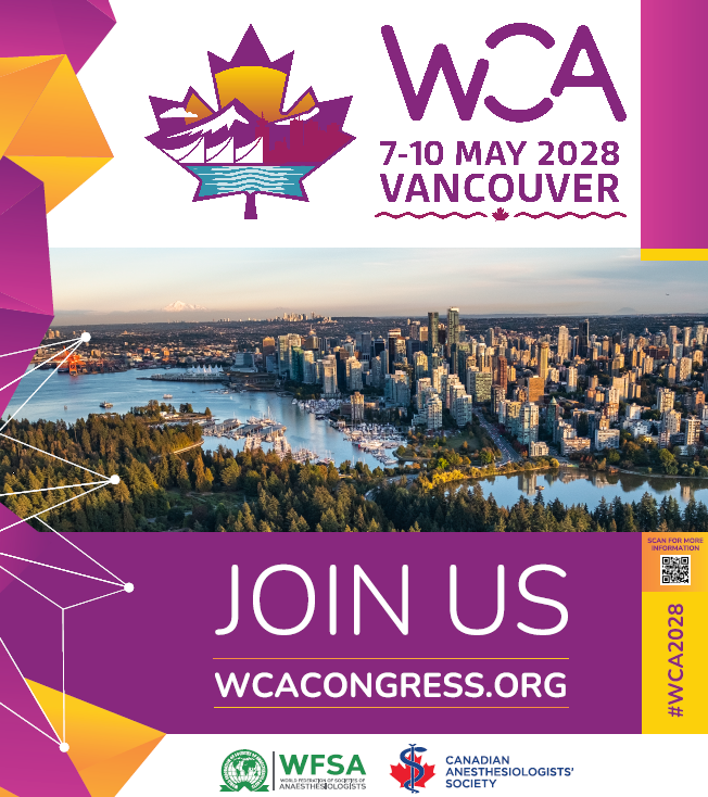 20th World Congress of Anaesthesiologists (WCA 2028) — Vancouver