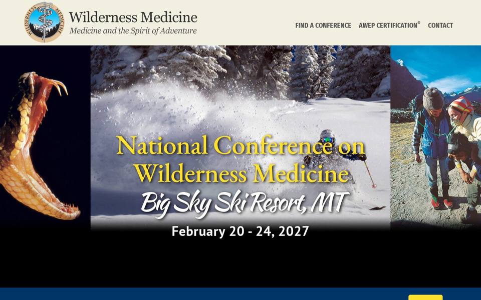 National Conference on Wilderness Medicine — Big Sky Winter 2027