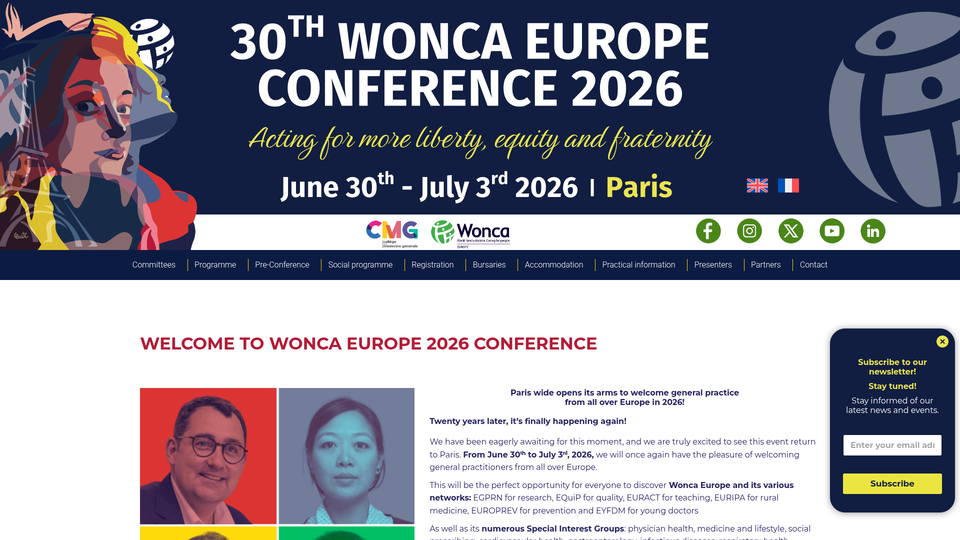 30th WONCA Europe Conference 2026