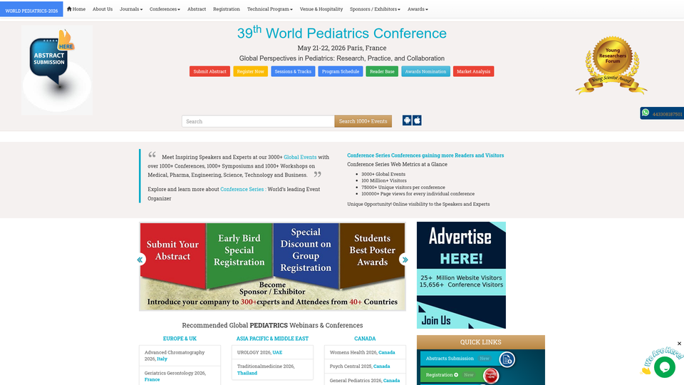 39th World Pediatrics Conference